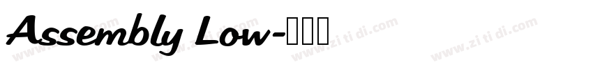 Assembly Low字体转换